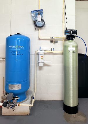 Softener, Sediment Filter, and Pressure Tank